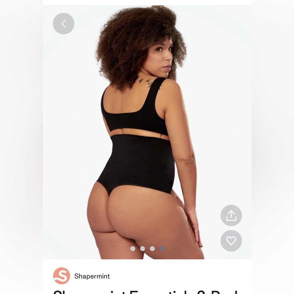 Shape wear thong black 3x